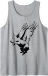 Flying Pig Funny Animals Flying Pig with Wings Fly Pig Lovers Tank Top - Heather Grey