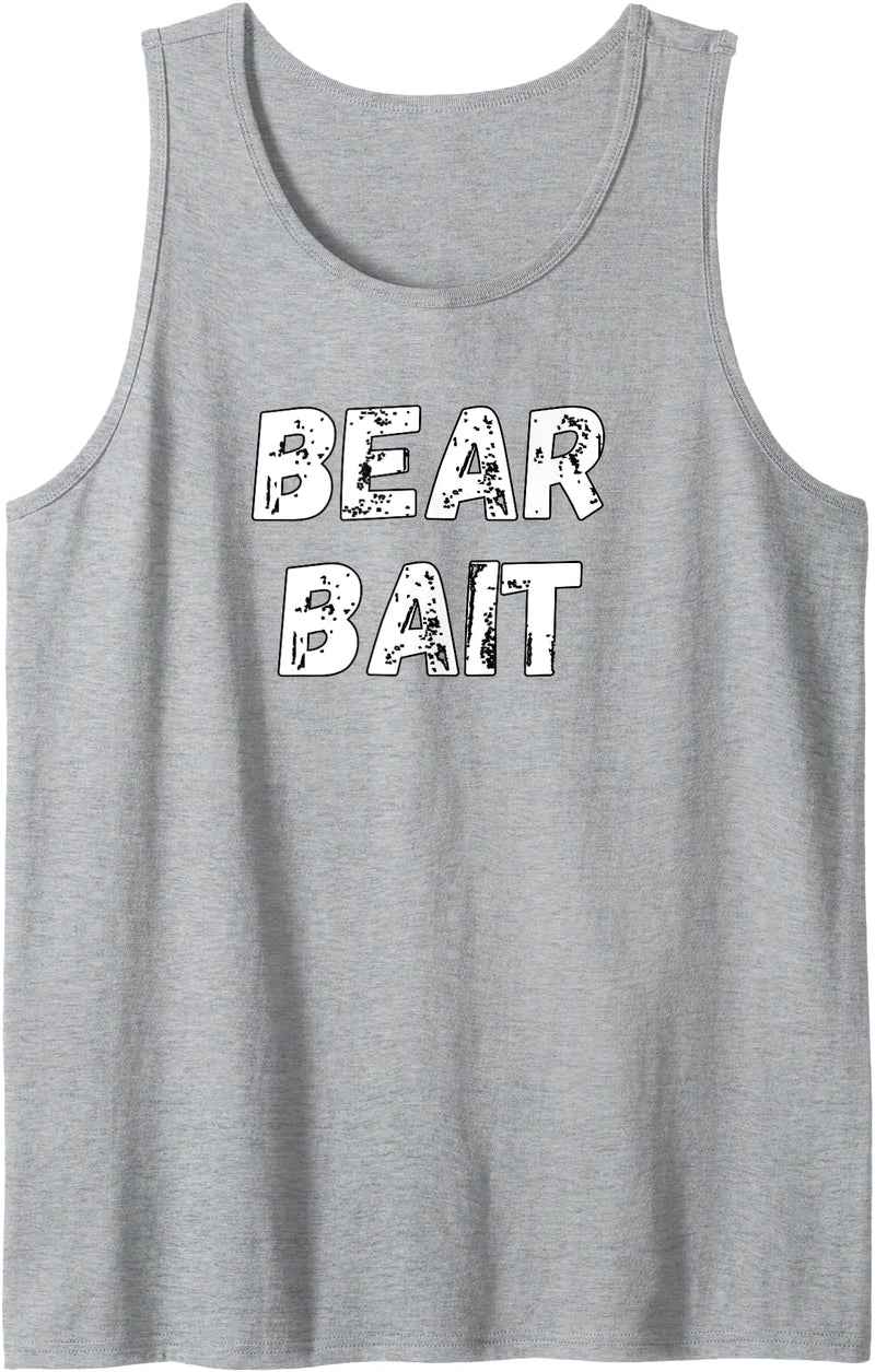 Bear Bait Funny Gay Bear Hunter Pride Merch Tank Top - Heather Grey