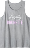 Bailey Bear Apparel Legally Brunette Lawyer Attorney Law School Tank Top - Heather Grey
