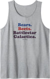 NBC The Office Bears, Beets, Battlestar Galactica Tank Top - As Pictured