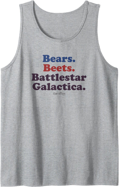 The Office Bears, Beets, Battlestar Galactica Tank Top