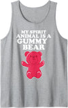 Miftees My Spirit Animal is a Gummy Bear Tank Top - Heather Grey