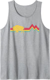 Buffalo Bison Retro Style Vintage Funny Shirt Shop Buffalo Bison Retro Style Vintage Funny 70s 80s Men Women Tank Top -
