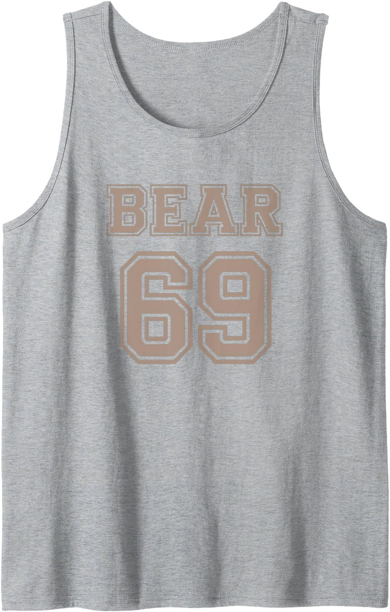 Gay Bear T-Shirts Gay Pride Bear Community lgbtq pride for Cubs - Bear 69 Tank Top - Heather Grey