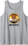 PluppoRoo Designs WOOF DIAPER BEAR PRIDE FLAG Tank Top - Heather Grey