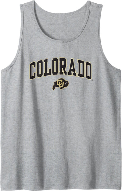 Cow Elite Authentics Mens Colorado Buffaloes Arch Over Tank Top