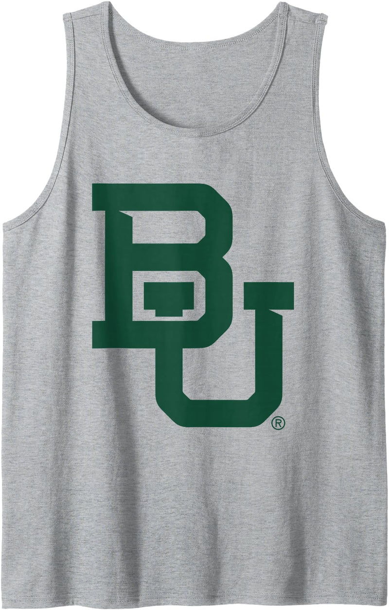 Elite Authentics Baylor Bears Icon Logo Officially Licensed Tank Top - Heather Grey