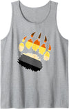 LGBTQ Bear Flag Gay Pride Gift For Men LGBTQ - Hairy Bear Pride Gay Bear Paw Pride Parade Tank Top - Heather Grey
