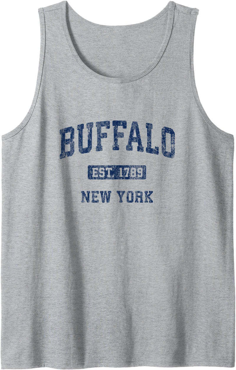 College & University Towns T-Shirts & Tees Buffalo New York NY Vintage Athletic Sports Design Tank Top - As Pictured
