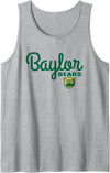 Elite Authentics Baylor Bears Iconic Script Officially Licensed Tank Top - Heather Grey