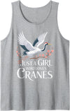 Sandhill Crane Birding Bird Lover SteMi Apparel Sandhill Crane Bird Lover Birdwatching Ornithology Birder Tank Top - Heather Grey