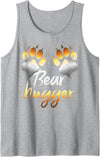 Bear Gay Pride by Content Design Studio Mens Bear Paws, Bear Flag, Gay Bear Pride, Bear Community Tank Top - Heather Grey