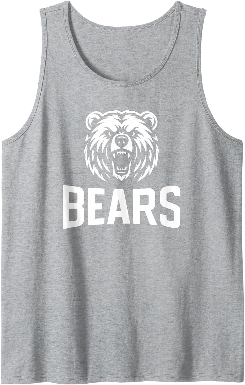 Utopia Sport Mascots Shop Bears Mascot 2 for Players and Fans Tank Top - Heather Grey