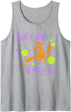 Halloween Pickleball Let's Dink Witches Tank Top - Heather Grey