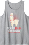 Funny Nurse Day Healthcaren Nicu JD0 Nurse Trauma Llama Alpaca Your Wounds Tank Top - Heather Grey