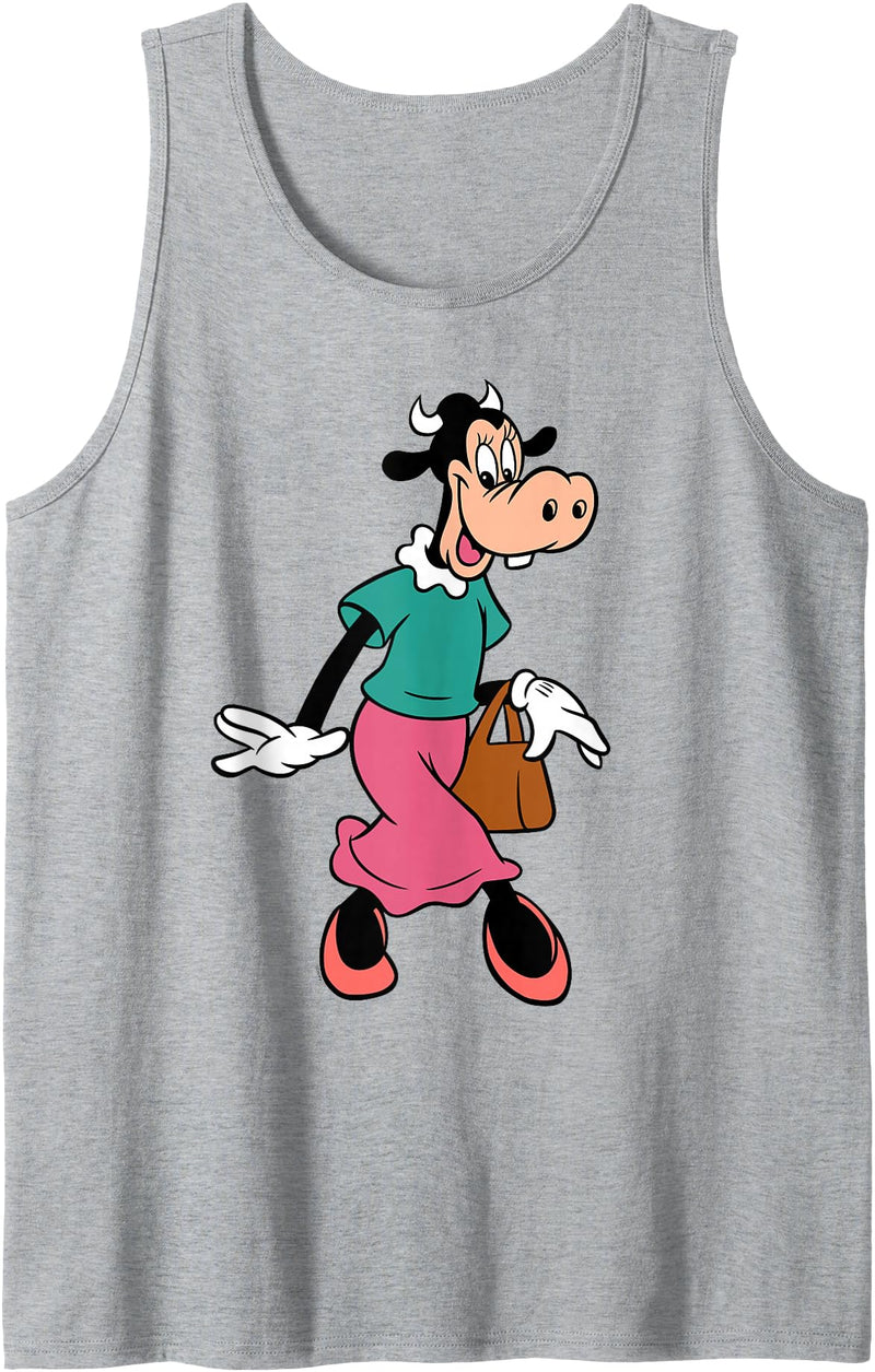 Disney Clarabelle Cow Out for a Stroll Tank Top - Heather Grey