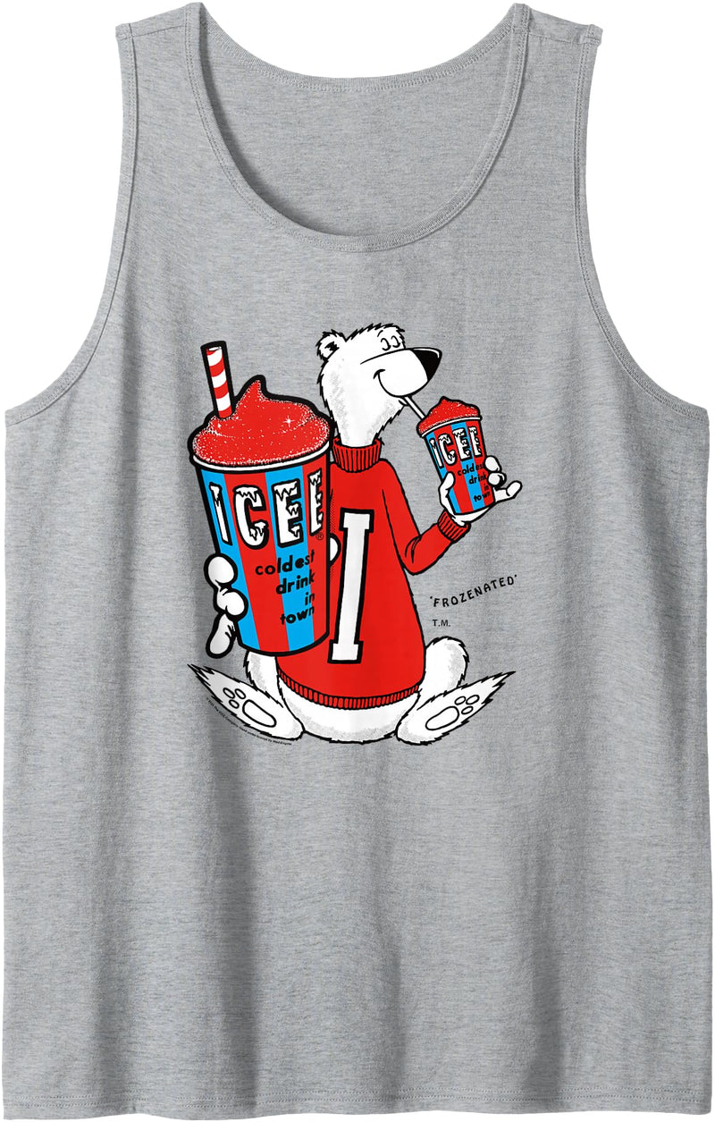 ICEE Bear Classic Coldest Frozen Drink Around Tank Top - Heather Grey