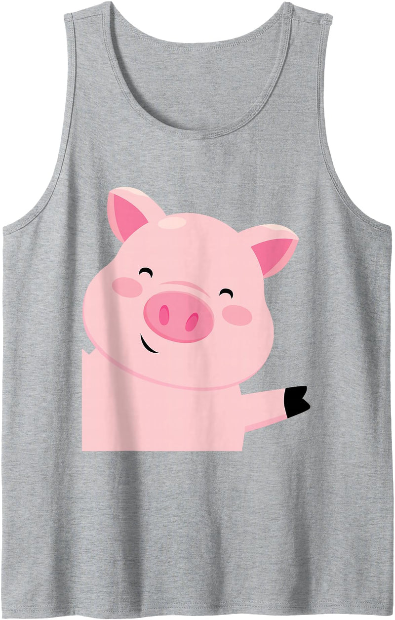 Pig Shirts Pig Gifts For Pig Lovers Women Pig Shirt Women Men Kids Pig Tank Top - Heather Grey