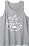 Do Not Pet The Fluffy Cows Gifts for Men & Boys Do Not Pet The Fluffy Cows Buffalo & Bison Yellowstone Park Tank Top -