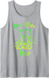 don't care weed bear design don't care weed bear - 420 gifts for stoners - funny weed Tank Top - Heather Grey