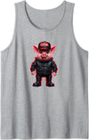 Jay Moe Design I Love Pigs! Fun, Funny, Bold, OINK, Sexy, Gay, Daddy Tank Top - Heather Grey