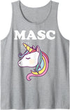Masc Man 4 Man Gay Pride Bear Twink Gay Masc Man LGBTQ Gay Pride Bear Cub Masculine Gay Pride Tank Top - Heather Grey