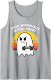 Funny Halloween This Workout Is Boo Sheet Ghost Funny This Workout is Boo Sheet Halloween Ghost Exercise Gym Tank Top -