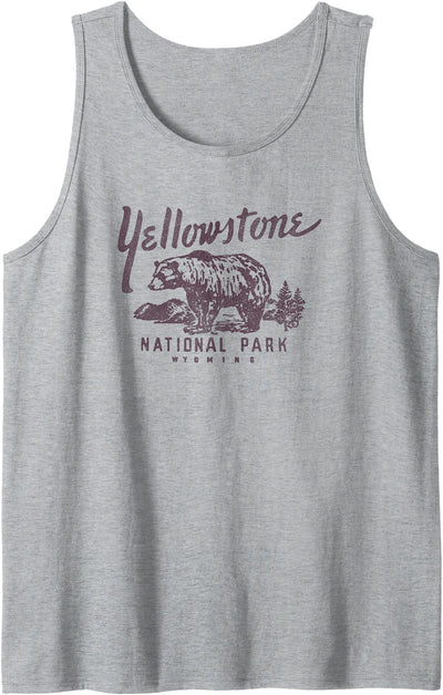 Yellowstone National Park Bear Graphic Tank Top