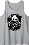 Panda Gifts For Panda Lovers - Cute Panda Bear Determined Tactical Panda - Not so Fluffy and Harmless Tank Top - Heather Grey