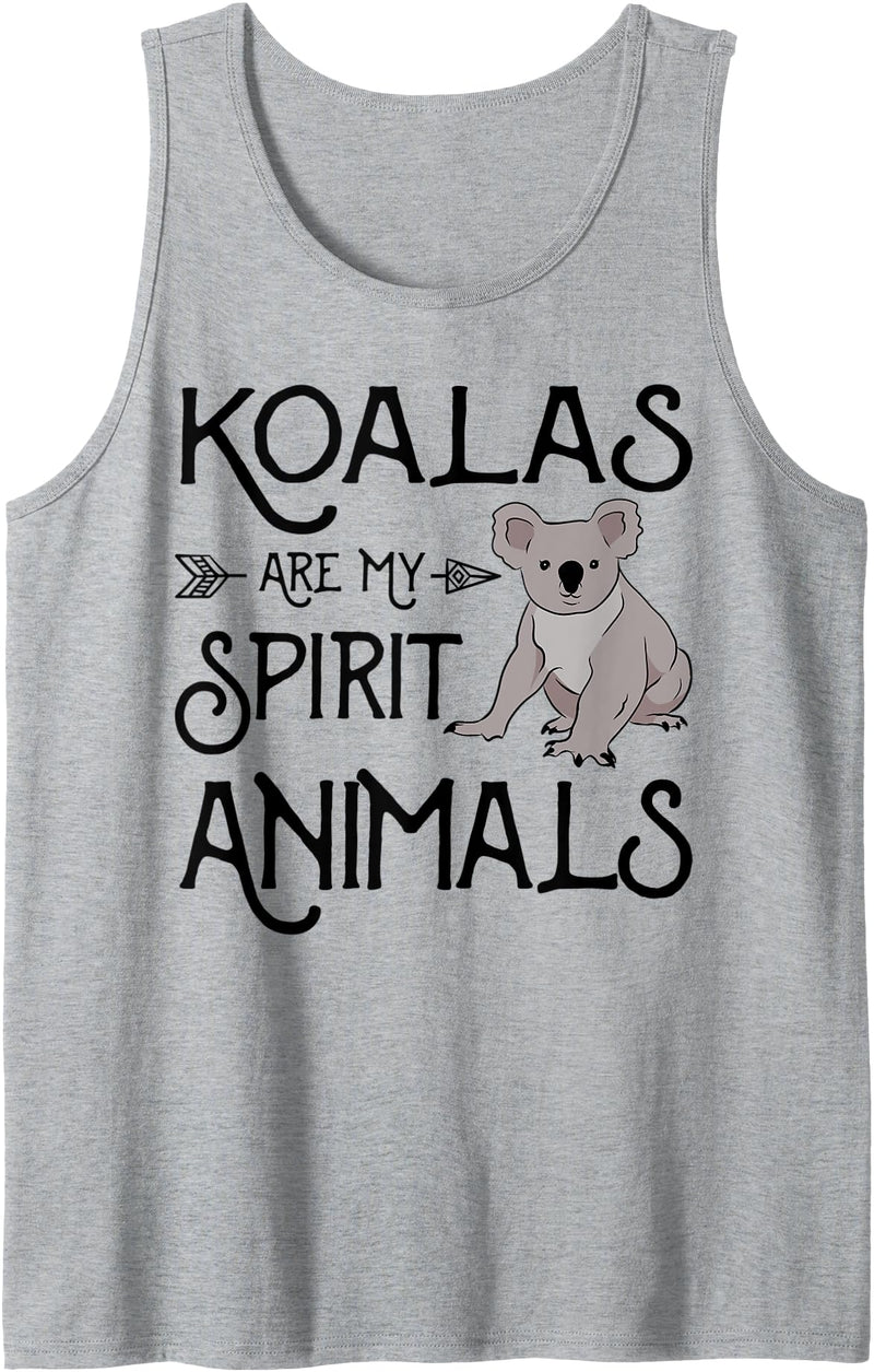 Vintage Koala Bear Lovers Gifts Koalas Are My Spirit Animals Gift Vintage Koala Bear Tank Top - Heather Grey