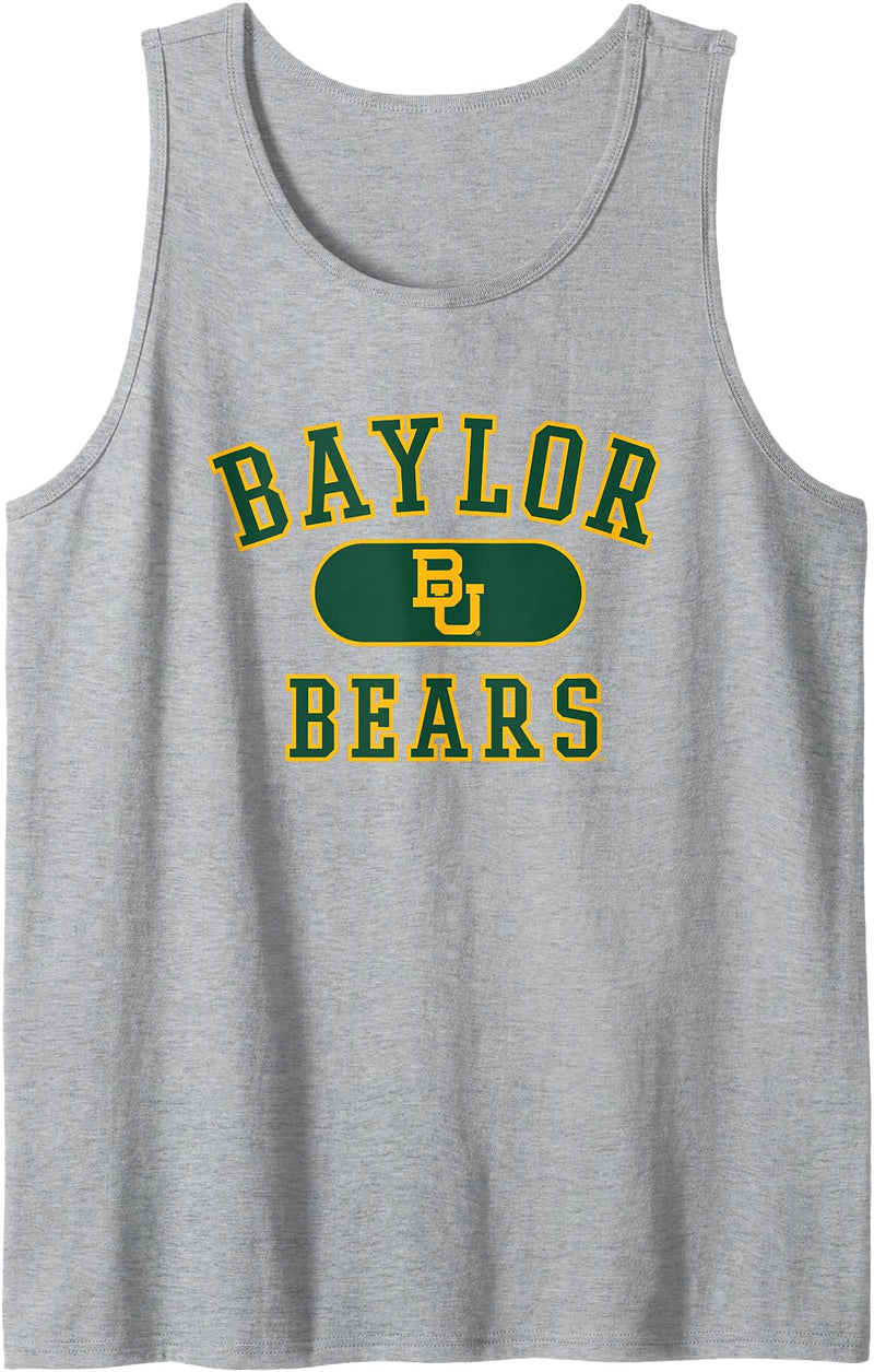 Elite Authentics Baylor Bears Varsity Officially Licensed Tank Top - Heather Grey