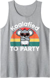 Cute koalafied shirt to party men kids boys girl women koala Tank Top - Heather Grey