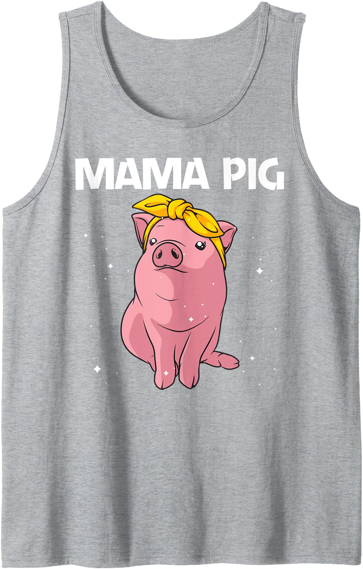 Cool Pig Gift Pig Lover Stuff & Accessories Cute Pig Art For Women Girls Mom Pig Farmer Hog Swine Lover Tank Top - Heather Grey