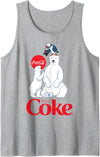 Coca-Cola Company Coca-Cola - Polar Bears And Coca-Cola Tank Top - Heather Grey