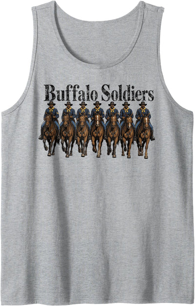 Melanin Wild West Buffalo Soldiers Black Cowboys't African Tank Top