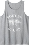 Pig T-Shirts Animal Tank Tops Body By Bacon Pig Tank Top - Heather Grey