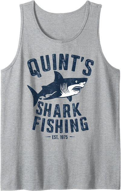 Vintage Quint's Shark Fishing 1975 Retro Tank Top
