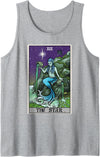 The Ghoulish Garb The Star Tarot Card Halloween Mermaid Witch Creepy Siren Tank Top - Heather Grey