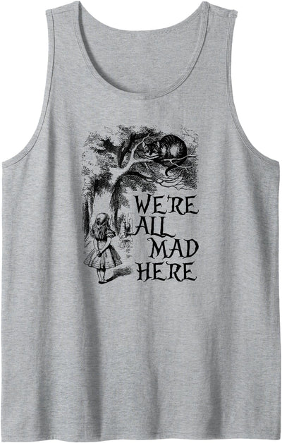 Alice Accessories We're all mad here Alice in Wonderland Tank Top