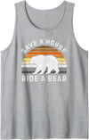Bear Gay Pride by Content Design Studio Mens Bear Community, Bear Flag, Funny Gay Bear Pride Tank Top - Heather Grey