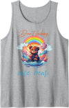 Don't fucking care bear tees Don't fucking care bear Tank Top - Heather Grey