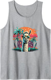 Alpaca breeder Alpaca Alpaca Retro Alpaca Lama Alpaca Liebhaber Alpaca Tank Top - Heather Grey
