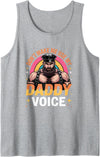 Gay Bear Pride by Zynx Don't Make Me Use My Daddy Voice Funny Gay Bear Pride Tank Top - Heather Grey