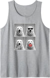 polar bears polar bear Shop Polar Bears Funny Polar Bear Tank Top - Heather Grey
