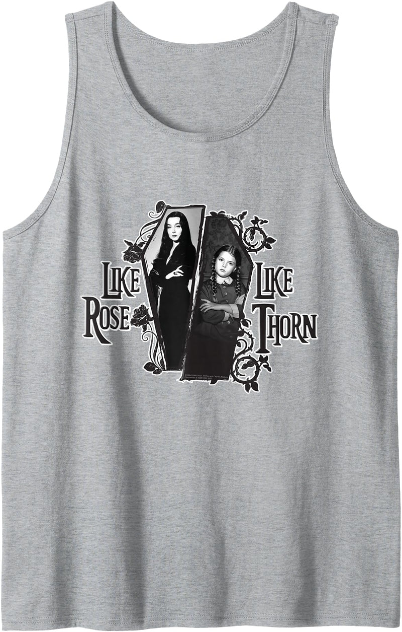 The Addams Family TV Series – Mothers Day Morticia Wednesday Tank Top - Heather Grey