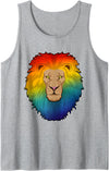Snabdesign84 Lion Rainbow Tank Top - Heather Grey