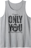 Smokey Bear Distressed Oversized Only You Tank Top - Heather Grey