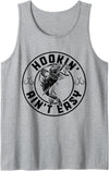 Hookin' Ain't Easy - Funny Fishing Apparel Co. Hookin' Ain't Easy Funny Fishing Fisherman Vintage Tank Top - Heather Grey