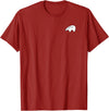 P&L Originals Zuni Bear pocket-style tee shirt emblem T-Shirt - Cranberry Red