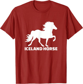 Icelandic horse gifts Icelandic horse T-Shirt - Cranberry Red